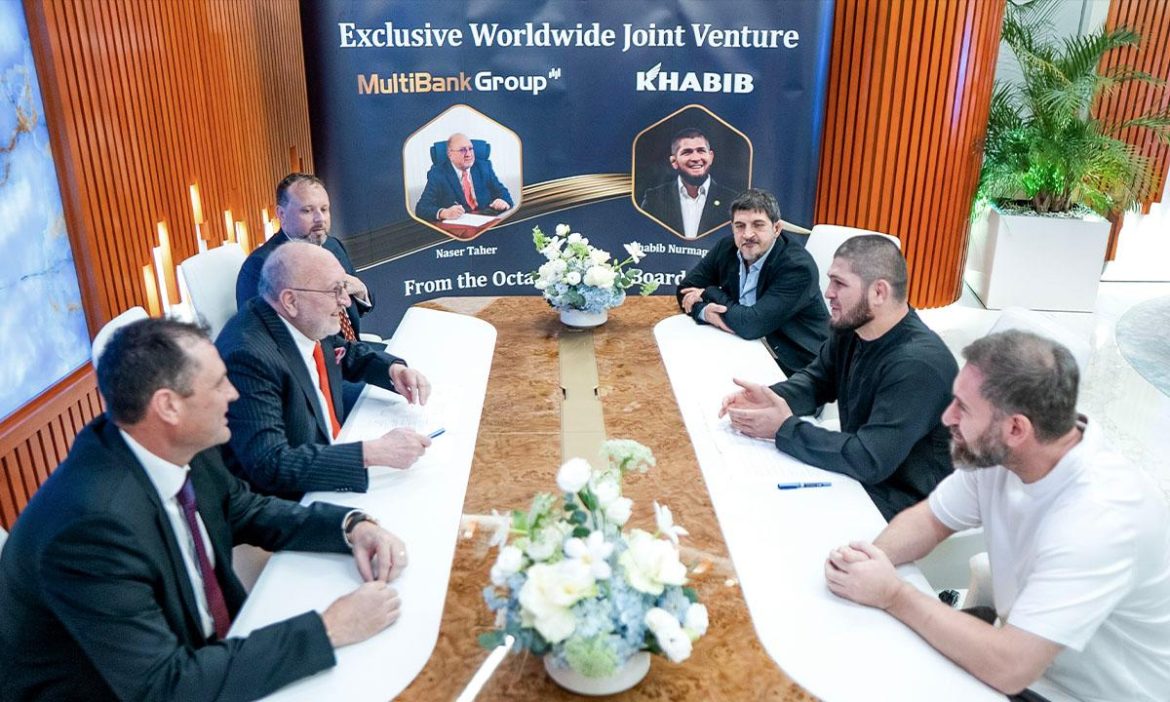 MultiBank Group and Khabib Nurmagomedov Launch an Exclusive Worldwide Multi-Billion-Dollar MultiBank Group and Khabib Nurmagomedov Launch an Exclusive Worldwide Multi-Billion-Dollar Joint Venture to Build the World’s First Regulated Tokenized Sports Ecosystem.