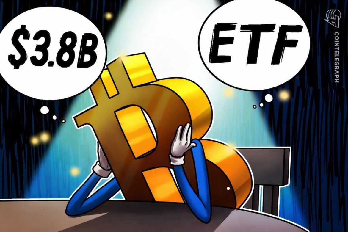 Spot Bitcoin ETFs Post Five Consecutive Weeks of Outflows Reaching $3.8B