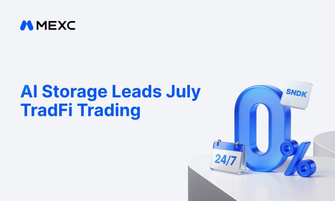 MEXC July TradFi Trading Shifts Toward AI Storage as SNDK Futures Volume Surges More Than 15x Times